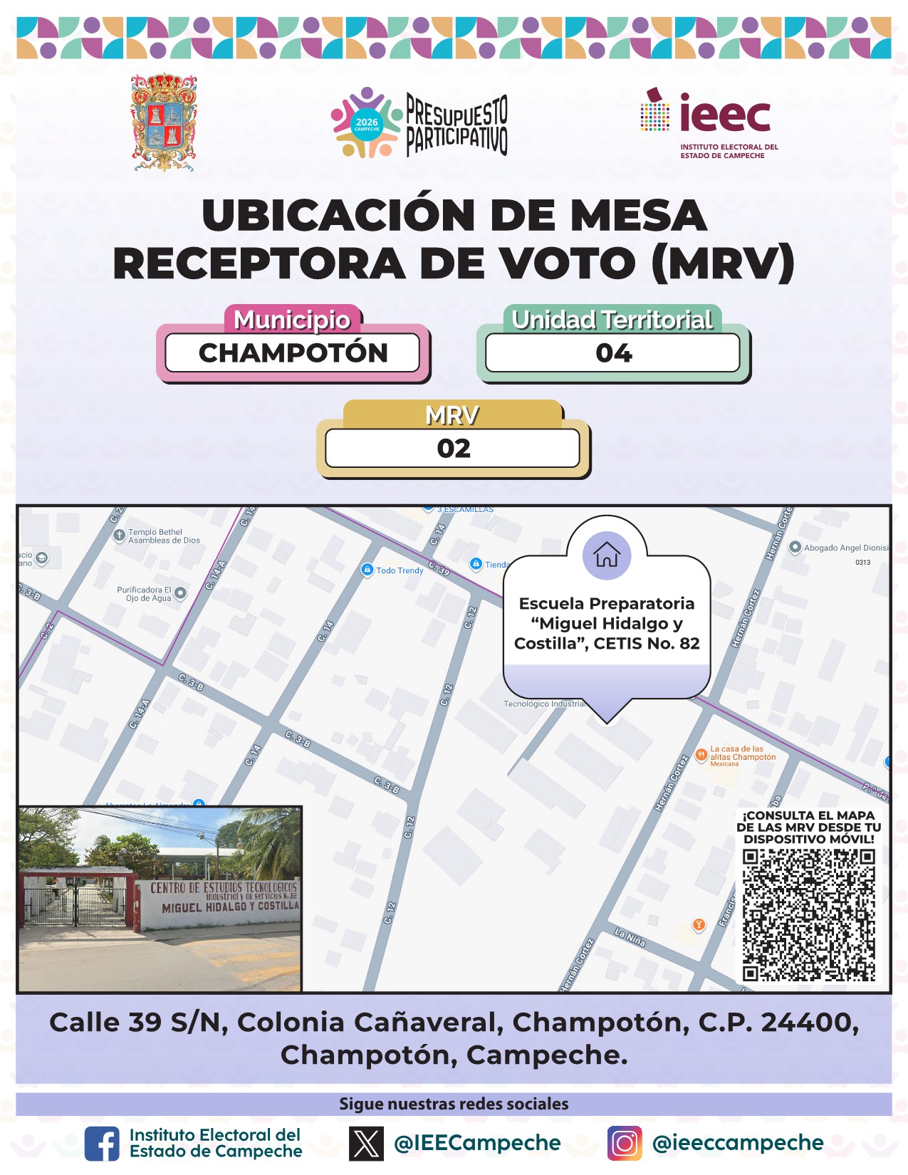 Ubicación de Mesas Champotón 2